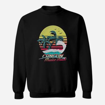 Cancun Mexico Beach T Shirt 80's Retro Art Gifts Sweat Shirt - Seseable