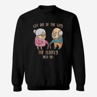 Caregiver Nurse Funny Elder People Retirement Home Nursing Sweat Shirt - Seseable