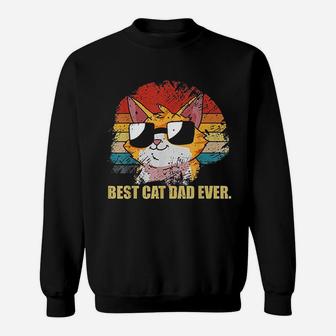 Cat Dad Fathers Day Sweat Shirt - Seseable