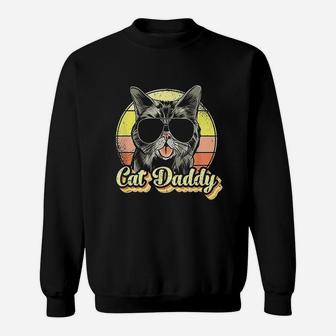 Cat Daddy Funny Cat Lover Gift Best Cat Dad Ever Sweat Shirt - Seseable