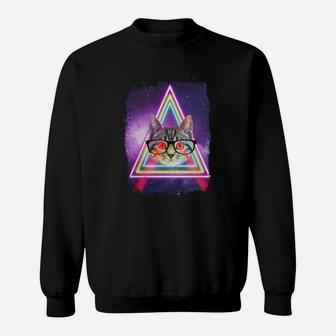 Cat In Space Sweat Shirt - Seseable