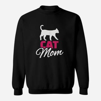 Cat Mom Cat Lover Sweat Shirt - Seseable