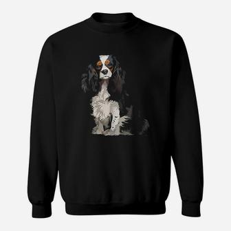 Cavalier King Charles Spaniel Gifts Dog Pop Art Sweat Shirt - Seseable