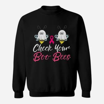 Check Your Boo Bees Women Halloween Sweat Shirt - Seseable