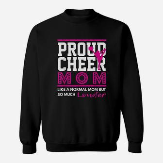 Cheerleading Proud Cheer Mom Sweat Shirt - Seseable