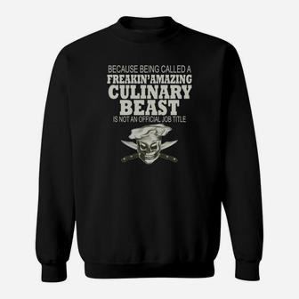 Chef Culinary Beast Sweat Shirt - Seseable
