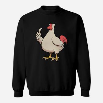 Chicken Costume T-shirt For Halloween Rooster Animal Cosplay Sweat Shirt - Seseable