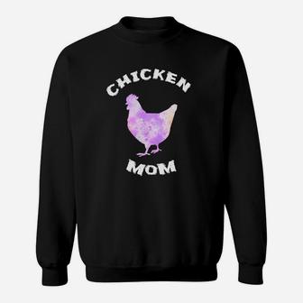 Chicken Watercolor Women Chicken Hen Mom Gift Sweat Shirt - Seseable