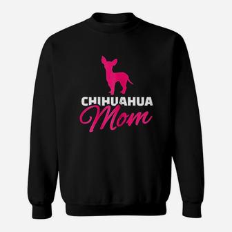 Chihuahua Mom Pink Dog Sweat Shirt - Seseable