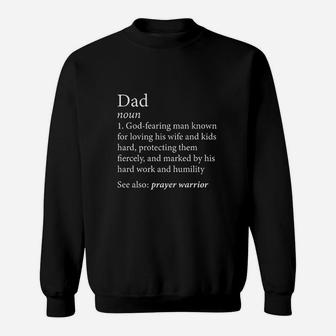 Christian Dad Definition Fathers Day Sweat Shirt - Seseable