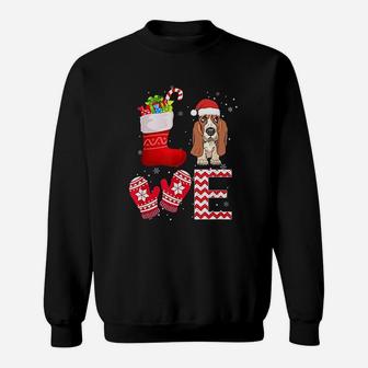 Christmas Basset Hound Lover Gifts Basset Hound Sweat Shirt - Seseable
