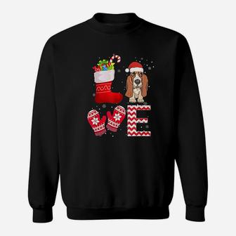Christmas Basset Hound Lover Gifts Basset Hound Sweat Shirt - Seseable