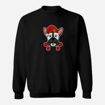 Christmas French Bulldog Dog Puppy Xmas Gift Sweat Shirt - Seseable