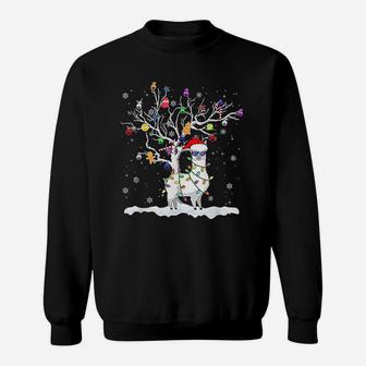 Christmas Llama Santa Hat Ugly Xmas Tree Alpaca Gifts Sweat Shirt - Seseable