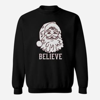Christmas Santa Clause Believe Sweat Shirt - Seseable