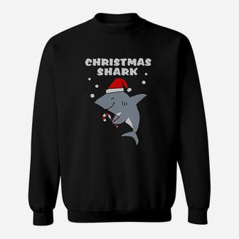 Christmas Shark Cute Sweat Shirt - Seseable