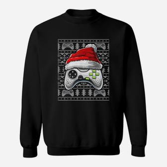 Christmas Video Game Controller Christmas Gamer Sweat Shirt - Seseable
