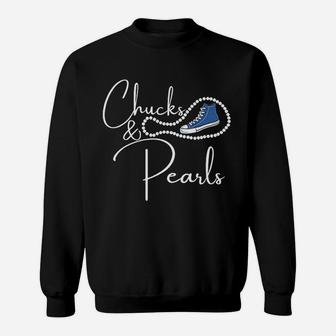 Chucks And Pearls 2021 Hbcu Black Girl Magic Sweat Shirt - Seseable