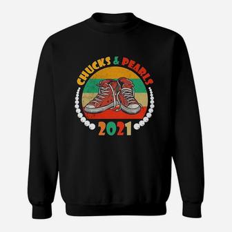 Chucks And Pearls 2021 Vintage Sweat Shirt - Seseable