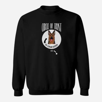 Circle Of Trust German Shepherd Pet Dog Gift Premium Sweat Shirt - Seseable