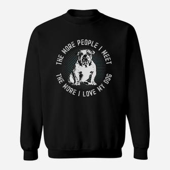 Classic Vintage English Bulldog Sweat Shirt - Seseable