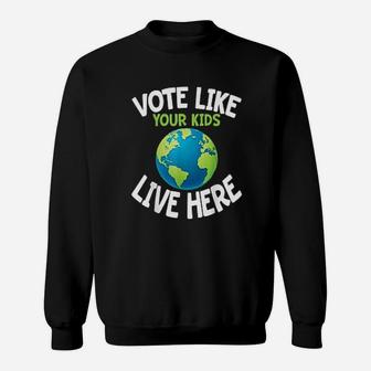 Climate Activist Earth Day Parent Child Fun Gift Sweat Shirt - Seseable