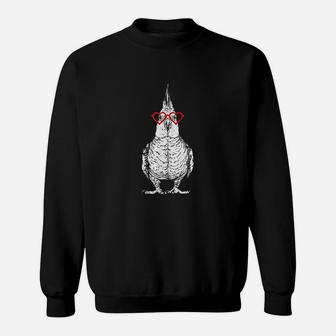 Cockatiel Valentines Day Bird Mom Parrot Lover Sweat Shirt - Seseable