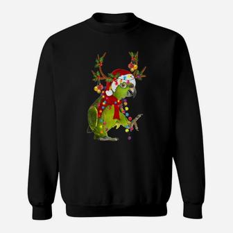 Cockatoo Parrot Bird Reindeer Christmas Light Ornament T-shirt Sweat Shirt - Seseable