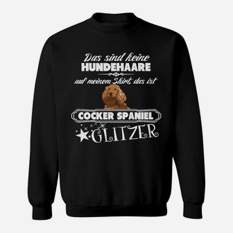 Cocker Spaniel Glitzer Sweatshirt, Stilvoll für Hundefans - Seseable