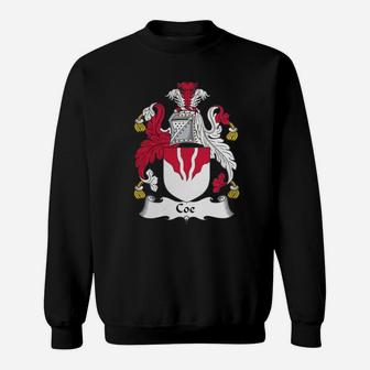 Coe Family Crest / Coat Of Arms British Family Crests Sweat Shirt - Seseable