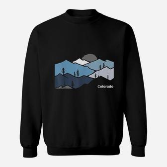 Colorado Mountain Outdoor Retro Landscape Sweatshirt - Seseable