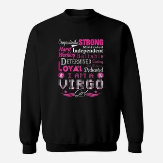 Compassionate Strong Reliable Loving Virgo Girl Sweat Shirt - Seseable