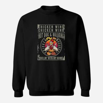 Cooked Chicken Wing Chicken Wing Hot Dog Bologna Macaroni Sweat Shirt - Seseable