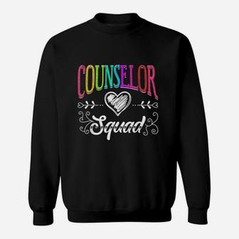 Counselor Squad Teacher Back To School Sweat Shirt - Seseable