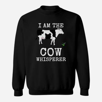Cow Whisperer Shirt Dairy Farmer Cattle Lover Rancher Gift Sweat Shirt - Seseable