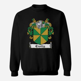 Crotty Coat Of Arms Irish Family Crests Sweat Shirt - Seseable