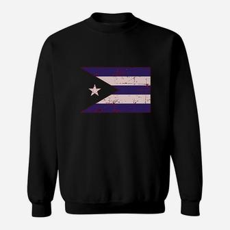 Cuba Flag Vintage Retro Cuban Sweat Shirt - Seseable