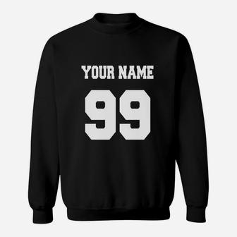 Custom Team Uniforms Add Your Name And Number Sweat Shirt - Seseable