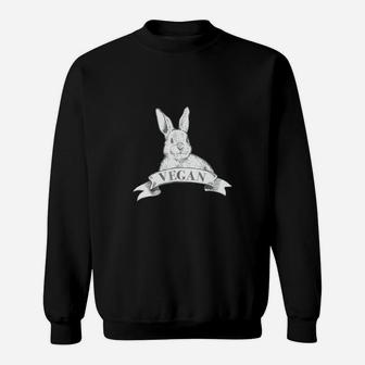 Cute Animal Vegan Plant Based Diet Lover Rabbit Gift T-shirt Sweatshirt - Seseable
