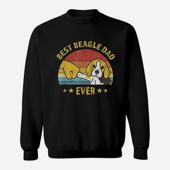 Cute Best Beagle Dad Ever Retro Vintage Gift Puppy Lover Sweat Shirt - Seseable