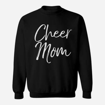 Cute Cheerleader Mother Gift Cheer Mom Sweat Shirt - Seseable