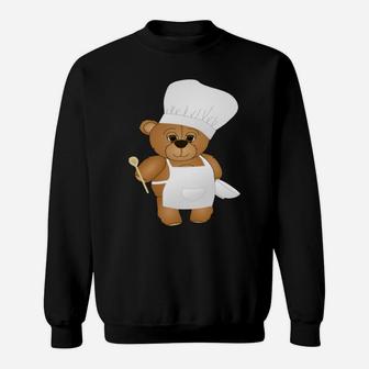 Cute Chef Teddy Bear Sweat Shirt - Seseable