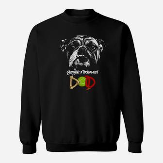Cute English Bulldog Dad, christmas dog gift, gifts for dog owners, dog gifts Sweat Shirt - Seseable