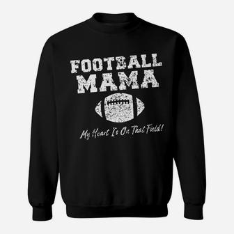 Cute Football Mama Funny Cool Gift Mom Sweat Shirt - Seseable