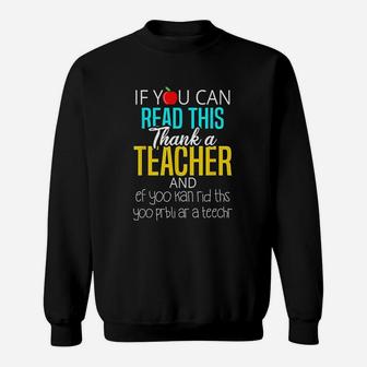 Cute Funny Teacher Appreciation Gift Sweat Shirt - Seseable