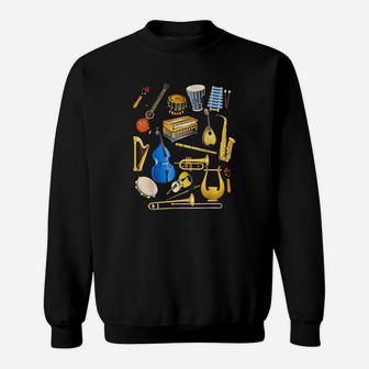 Cute Little Boys Musical Instruments Fans Funny Gift Sweat Shirt - Seseable