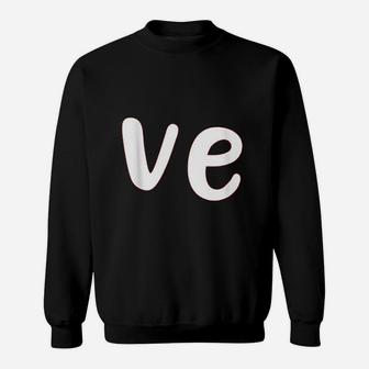 Cute Valentines Day Matching Couple Outfit Gift Love Sweat Shirt - Seseable
