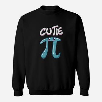 Cutie Pi Funny Nerd Gift For Math Geeks Pi Day Design Sweatshirt - Seseable