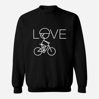 Cyclist Gifts For Women Girls Bike Lover Themed Gift Bicycle Sweat Shirt - Seseable