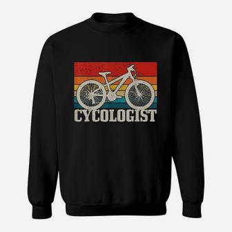 Cycologist Mountain Bike Mtb Vintage Cycling Funny Gift Sweat Shirt - Seseable
